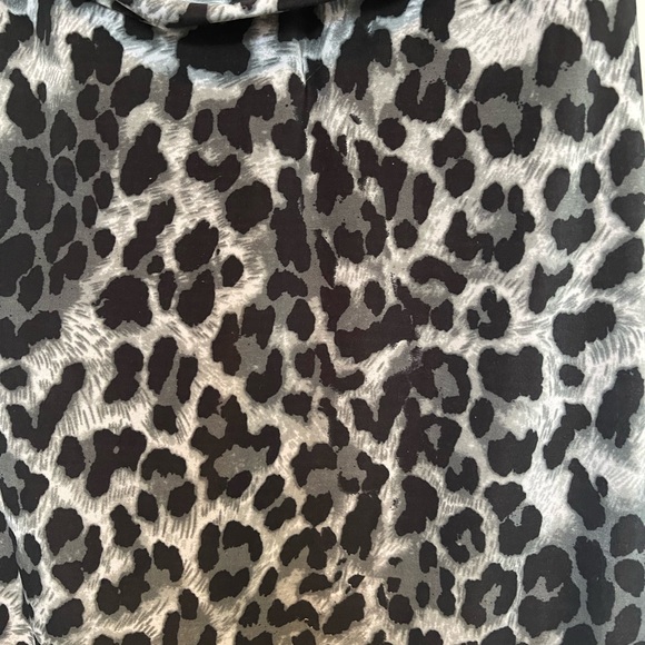 Grey Leopard Print Mini Dress - Picture 3 of 4